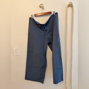 SKIMS DEEP BLUE STRAIGHT LEG DRAWSTRING PANTS